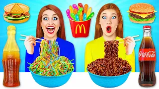 GUMMY FOOD vs REAL FOOD CHALLENGE #5 | Eating Funky & Gross Impossible Foods