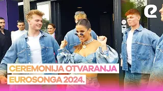 Otvorenje Eurosonga 2024: Atmosfera s tirkiznog tepiha - eurosong.hr