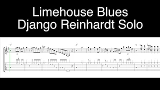 Django Reinhardt - Limehouse Blues Solo (1+2 Chorus) | Free Tabs