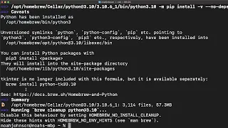 Installing Python on Mac Using Homebrew