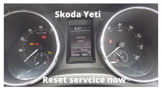 How to reset the service now! light Skoda Yeti