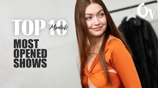 Top 10 Models - Most Opened Shows I Spring/Summer 2022