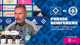 PRESSEKONFERENZ LIVE | 4. Spieltag | HSV vs. SV Darmstadt 98