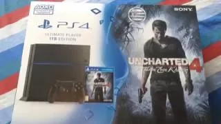 Распаковка Playstation 4 и Uncharted 4 :)