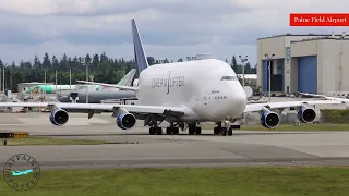 Boeing 747 400 LCF Dreamlifter Takeoff From PAE To CHS