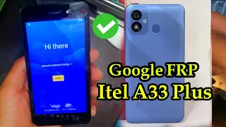 Itel A33 Plus Google RRP Bypass Account.  1M%