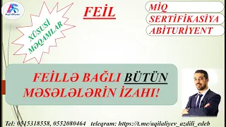 Feil. Feillə bağlı XÜSUSİ məsələlərin izahı. #miq #abituriyent #buraxilisimtahani #azdili