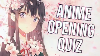 Anime Opening Quiz - 50 Openings (From very easy to very hard)