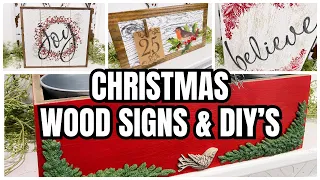 Christmas WOOD Signs and DIY's - DIY Christmas wood inspiration - Scrap wood Christmas DIY's