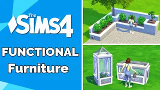 FUNCTIONAL 🌱 Ideas For Garden | Eco Lifestyle Tutorial ✔ Base Game Only | NoCC | Sims 4