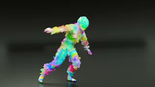 Dance animation with particle system and collision Physics In blender3.0