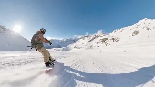 Switzerland/Italy Snowbording : 스위스에서 이탈리아 넘어가는길. 체르마트 체르비니아