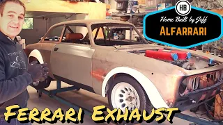 Building a Ferrari exhaust - Ferrari engined Alfa 105 Alfarrari build part 89