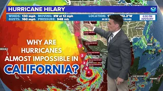 Why do hurricanes so rarely track toward California? | Hurricane Hilary 2023