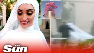 Bride runs for her life in Beirut blast on her wedding day