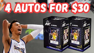 $30 for 4 Autos! 2023-24 Leaf Ink Basketball Blaster Review!