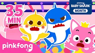 Mix-Esconde-esconde com a Família Tubarão | Baby Shark |+Compilação | Pinkfong Canções para crianças