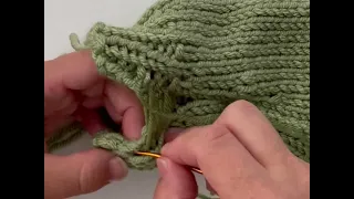 Sweater Seaming Series 3/4: Sewing the Side and Sleeve Seams using Mattress Stitch