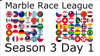 Marble Race League Season 3 Day 1 / Marble Race Lover