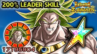 200% LEADER SKILL! 100% EZA STR LR BROLY LEVEL 10 LINKS SHOWCASE! Dragon Ball Z Dokkan Battle