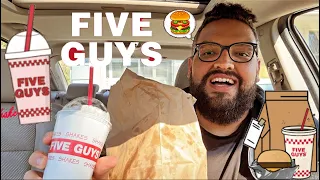Five Guys Mukbang | Burgers and Fries