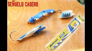 #Señuelo casero con cepillo dental  PARTE I// #homemade lure with toothbrush