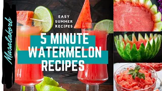 5 Minute Watermelon Recipes - Easy Summer Recipes at Home | Watermelon Juice Recipes Healthy