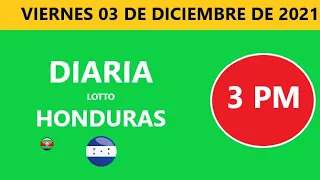 Diaria 3 pm honduras loto costa rica La Nica hoy viernes 03 de diciembre de 2021 loto tiempos hoy