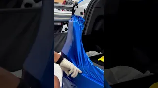 Tesla Model 3 wrap in Satin Perfect Blue | Best wrap shop in Irvine California #irvine #tesla #wrap