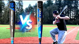 PRIME vs META - WHICH IS BETTER? Louisville Slugger Composite Showdown - BBCOR Baseball Bat Reviews