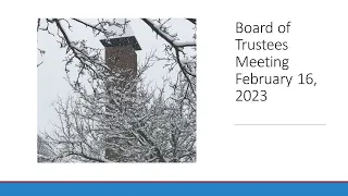 Fulton-Mongomery Community College Board of Trustees February 2023 Meeting