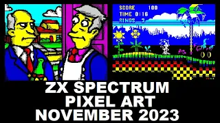 ZX Spectrum: PIXEL ART from NOVEMBER 2023