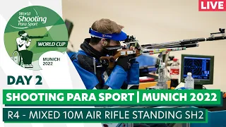 WSPS Munich 2022 World Cup | Day 2 | R4 - mixed 10m air rifle standing SH2