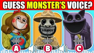 Guess The MONSTER By Their VOICE | Poppy Playtime Chapter 4 + Zoonomaly | Smile Cat, Catnap