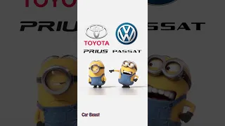 Toyota prius VS Volkswagen passat minion style funny#status #tiktok #funny #trending #car #asmr #fy
