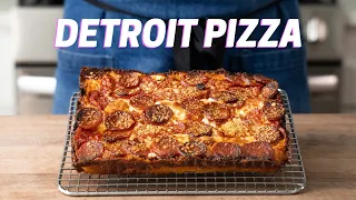 DETROIT-STYLE PIZZA (The Best Pizza in a Pan)