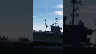 Insane Aircraft Carrier fly by!