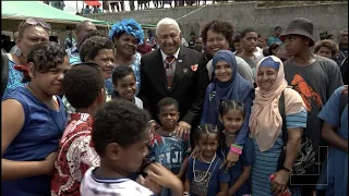 Fijian Prime Minister meets with members of the public and visits Government ministries booths