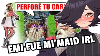 EMIKUKIS me PERFORÓ la CARA❗️😱 SI PIERDE hará TODO LO QUE DIGA 😈 Emikukis MAID IRL - Karma REACCIONA