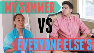 My Summer VS Everyone Else's (w/ MyLifeAsEva) | Brent Rivera