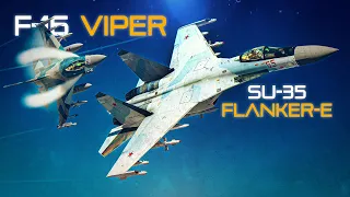 Russia Vs America | SU-35 Flanker-E Vs F-16 Viper DOGFIGHT | Digital Combat Simulator | DCS |