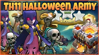 Clash of Clans - TH 11 Halloween Army! - Mass Witches and Royal Ghosts