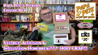 Vectrex, Activision & Intellivision Homebrew???  Holy Crap!!! - Papa Pete's Pickups - Ep 143