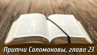 Притчи Соломоновы, 23 глава | Библия на каждый день| Слушать Библию Притчи 23 глава | День 28