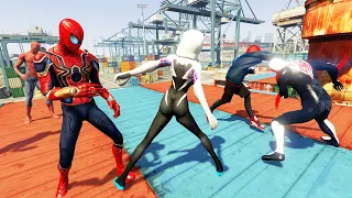 GTA V - Best Extreme Ragdolls And Fails V.12 (Miles Morales And Gwen Stacy VS Spider-Verse)