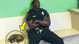 Cop Refused to Leave the Dog After a 12-hour shift. The Reason Left Millions of People Surprised
