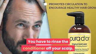 Are you suppose to leave the PURA D'OR Biotin Anti-Thinning Shampoo & Conditioner Set on the scalp?