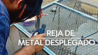 "REJA de FRENTE DE METAL DESPLEGADO"