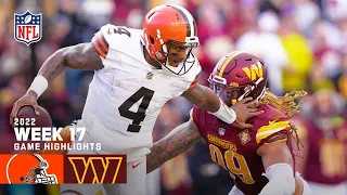 Cleveland Browns vs. Washington Commanders | 2022 Week 17 Game Highlights