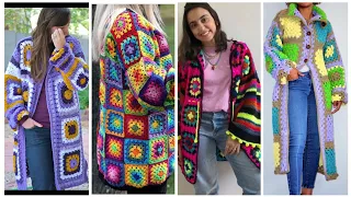 maravillosas y hermosas nuevas ideas de diseños de cárdigans para mujer tejidos a mano